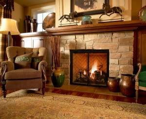 Elegant-Fireplaces-Vintage-Design-Stone-Fireplace-Mantel